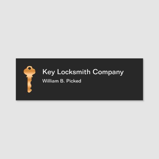 Locksmith Professional Employee Naamplaatje (Voorkant)