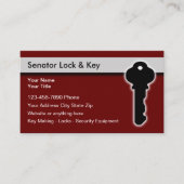 Locksmith Security Theme Editable Visitekaartjes (Voorkant)