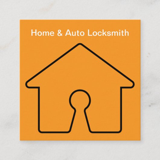 Locksmith Services à domicile Cartes de visite (Devant)