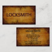 Locksmith Visitekaartje (Voorkant / Achterkant)
