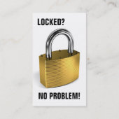 Locksmith Visitekaartje (Achterkant)