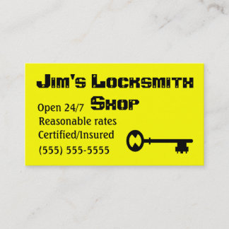 Locksmith visitekaartjes