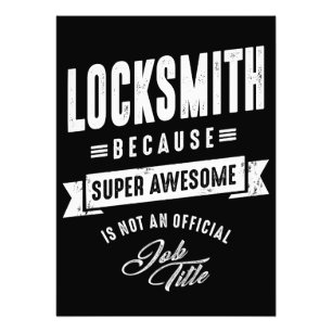 Locksmith Work Title Cadeau Foto Afdruk