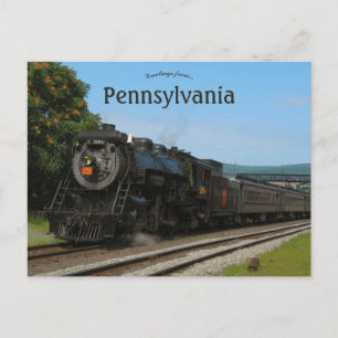 Locomotief bij Scranton Pennsylvania Briefkaart