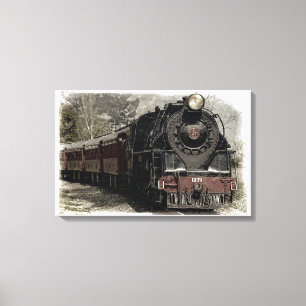 locomotief canvas afdruk