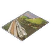 locomotief in het land, vakantie per trein notitieboek (Linkerzijde)