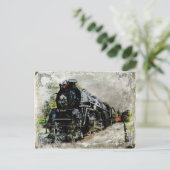  locomotief, lang briefkaart (Staand voorkant)