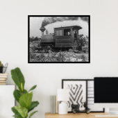 Locomotief op Mesabi Range 1903 Poster (Thuiskantoor)