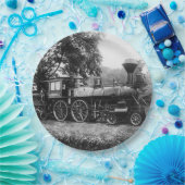 locomotief papieren bordje (Feest)