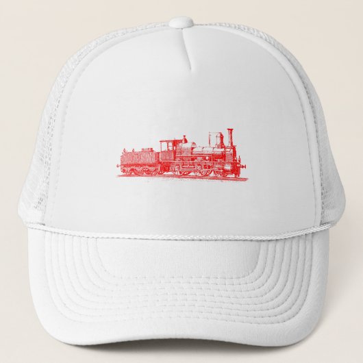 Locomotief - rood trucker pet (Voorkant)