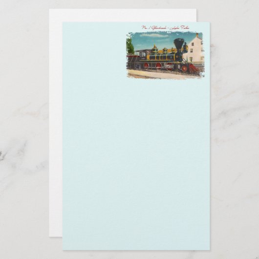 locomotief stationery briefpapier (Voorkant / Achterkant)