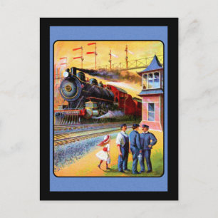 Locomotief Steam Train Briefkaart