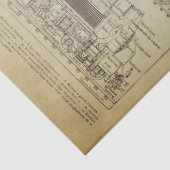 Locomotief van loopgraven tissuepapier (Detail)