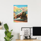 Locomotiefmotor Poster (Thuiskantoor)