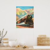 Locomotiefmotor Poster (Keuken)