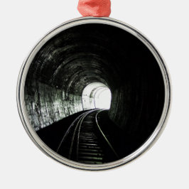 Locomotieftunnel Metalen Ornament