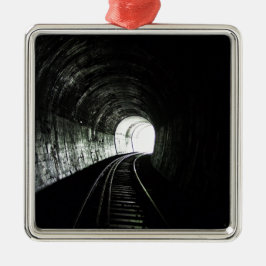 Locomotieftunnel Metalen Ornament