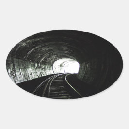 Locomotieftunnel Ovale Sticker