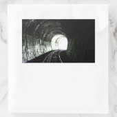 Locomotieftunnel Rechthoekige Sticker (Tas)