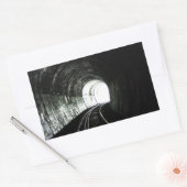 Locomotieftunnel Rechthoekige Sticker (Envelop)