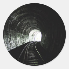 Locomotieftunnel Ronde Sticker