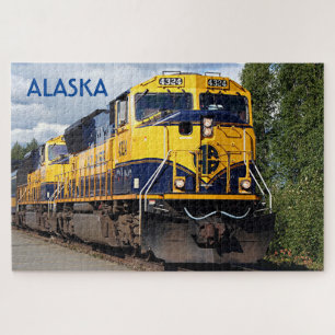 locomotieven van railauto's van Alaska Legpuzzel