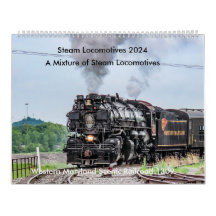 Locomotive à vapeur 2024 Calendrier