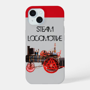 LOCOMOTIVE À VAPEUR RÉTRO Rouge Gris