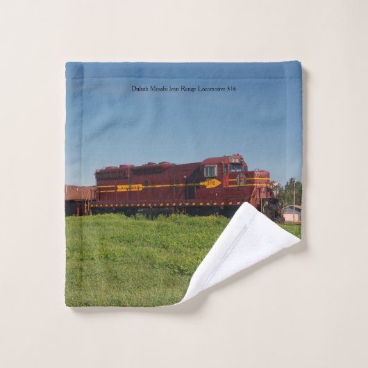 Locomotive Duluth Mesabi Iron Range 316 (Gant de toilette)