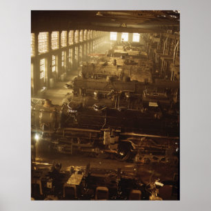 Locomotive Shop, 1942 Poster