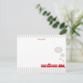 Locomotive Train Merci Note Cartes de papeterie (Debout devant)