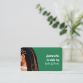 Loctician Dreadlock Stylist Visitekaartje (Staand voorkant)