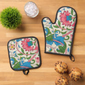 Lodden, William Morris Ovenwant & Pannenlap Set (Top down)