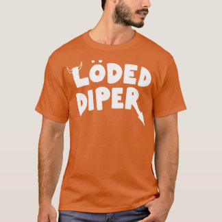 Loded Diper licht verontrust T-shirt