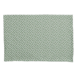 Loden Frost Green Waterverf Stippen Pillow Hoesje Kussensloop