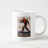 Loden Ski Clothes Skiing Advertisement Poster Jumbo Mok (Rechts)