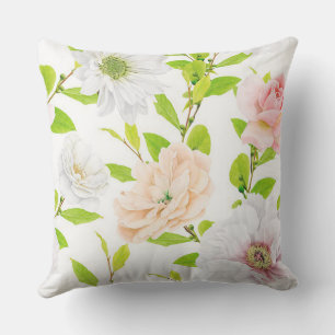 L'odeur sucrée des fleurs Coussin de lancer extéri