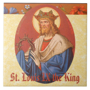 Lodewijk IX de Koning (PM 05) Tegeltje