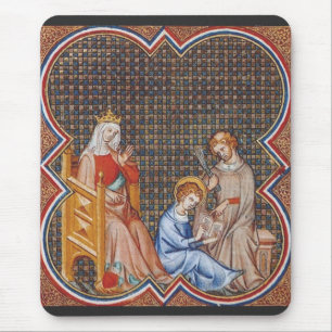 Lodewijk IX van Frankrijk Patroon van Koningen Kun Muismat