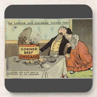 Lodger en Chicago Tinned Vlees Bier Onderzetter