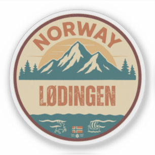 Lødingen, Norge Noorwegen Sticker