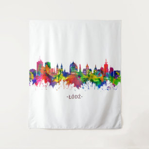 Lodz Poland Skyline Wandkleed
