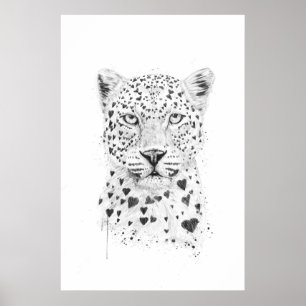 Loefse luipaard poster