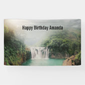 Loefwaterval in het gebergte Birthday Spandoek (Horizontaal)