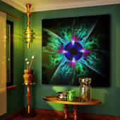 L'Oeil Abstrait Toile Enveloppée