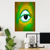 L'oeil | AI Art Poster (Bureau à domicile)