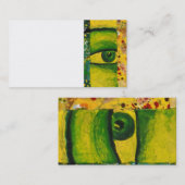 L'oeil - carte de visite de conscience d'or et (Devant / Derrière)