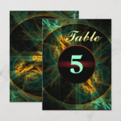 L'oeil de la jungle Numéro de table Carte postale (Devant / Derrière)