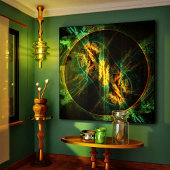 L'oeil de la jungle Toile Abstraite enveloppée