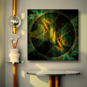 L'oeil de la jungle Toile Abstraite enveloppée